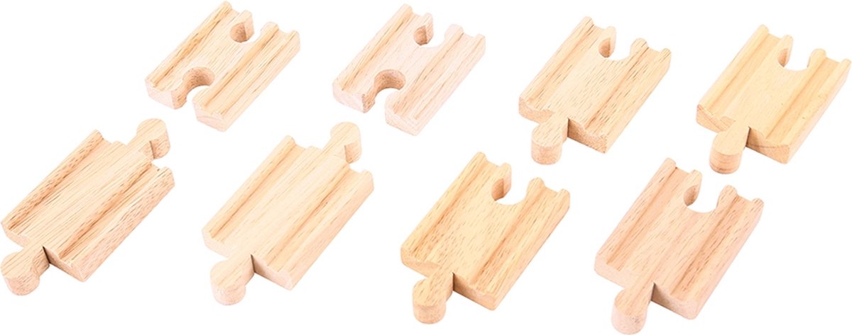 Bigjigs Wooden Rails Mini, 8e.