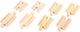 Bigjigs Wooden Rails Mini, 8e.