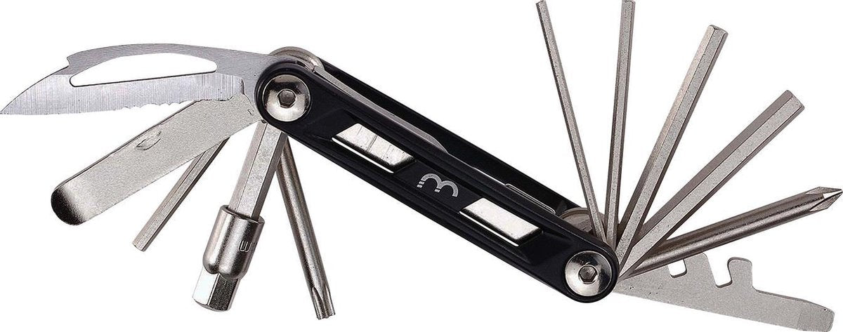 Bbb cycling maxifold m outils de vélo - jeu d'outils avec démonte-pneus - mini-outils de vélo - 13 fonctions différentes - btl-141m