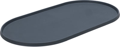 Designed by lotte oona set de table chien chat - set de table bol à nourriture - passe au lave-vaisselle - silicone - anthracite - 55x30x1,7 cm