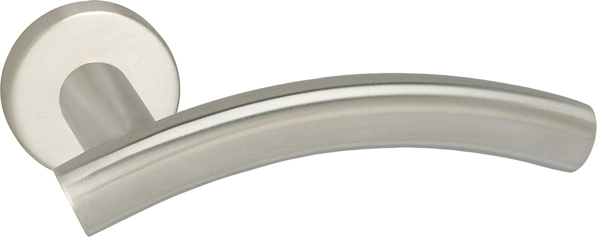 Poignée de porte Impresso - Liverpool - pour l'intérieur - ronde - acier inoxydable - 2 pièces