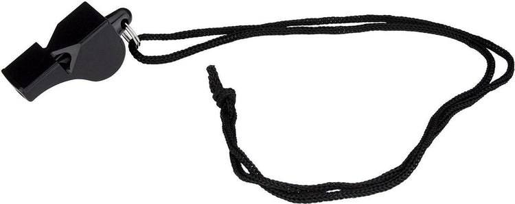 Sifflet d'arbitre Avento sans ballon - plastique - noir