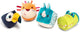 Lilliputiens - hochet texturé - 4 formes jungle
