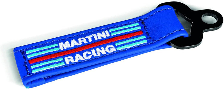 Sparco martini racing porte-clés martini racing en cuir - bleu - taille taille unique