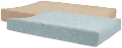 Jollein housse de matelas à langer éponge 50x70cm - matelas à langer souple - biscuit vert d'eau - 2 pièces