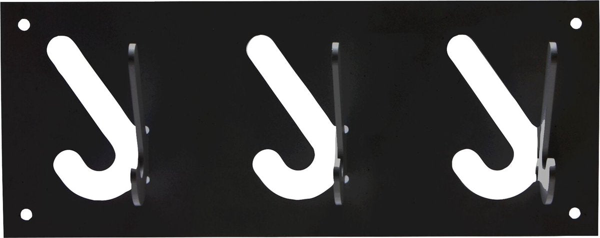 Gispen 1x3 - portemanteau - noir - 30 cm de large