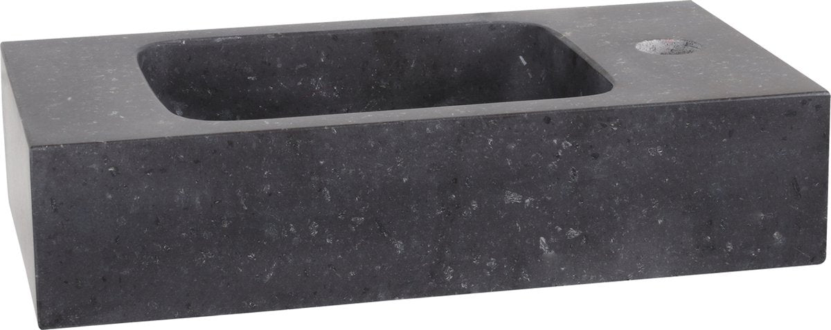 Bassin de fontaine Differnz bombai 40x22x9cm pierre naturelle noir
