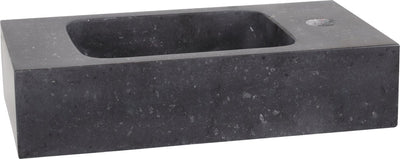 Bassin de fontaine Differnz bombai 40x22x9cm pierre naturelle noir