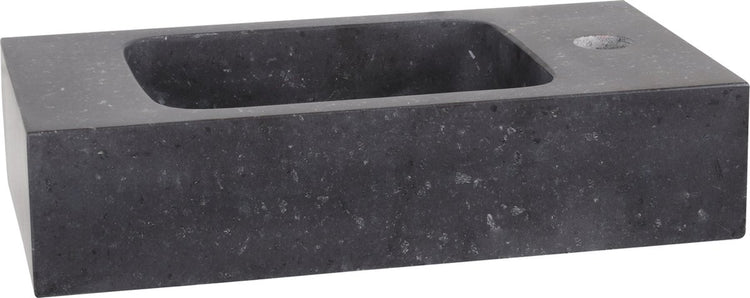 Bassin de fontaine Differnz bombai 40x22x9cm pierre naturelle noir