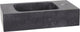 Bassin de fontaine Differnz bombai 40x22x9cm pierre naturelle noir