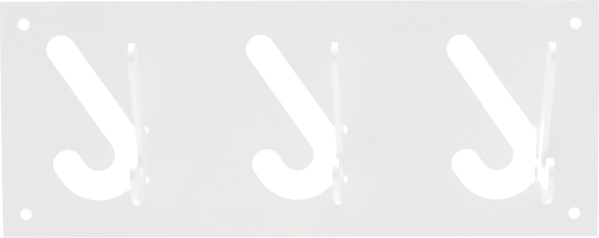 Gispen 1x3 - portemanteau - blanc - 30 cm de large