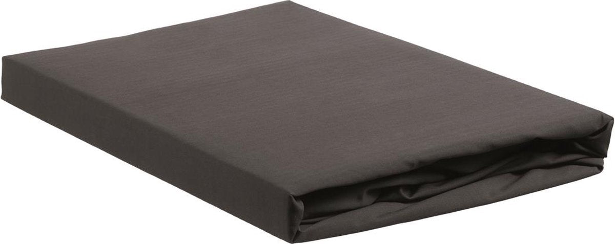 Bedinghouse percale coton - drap housse - 180x200 - anthracite