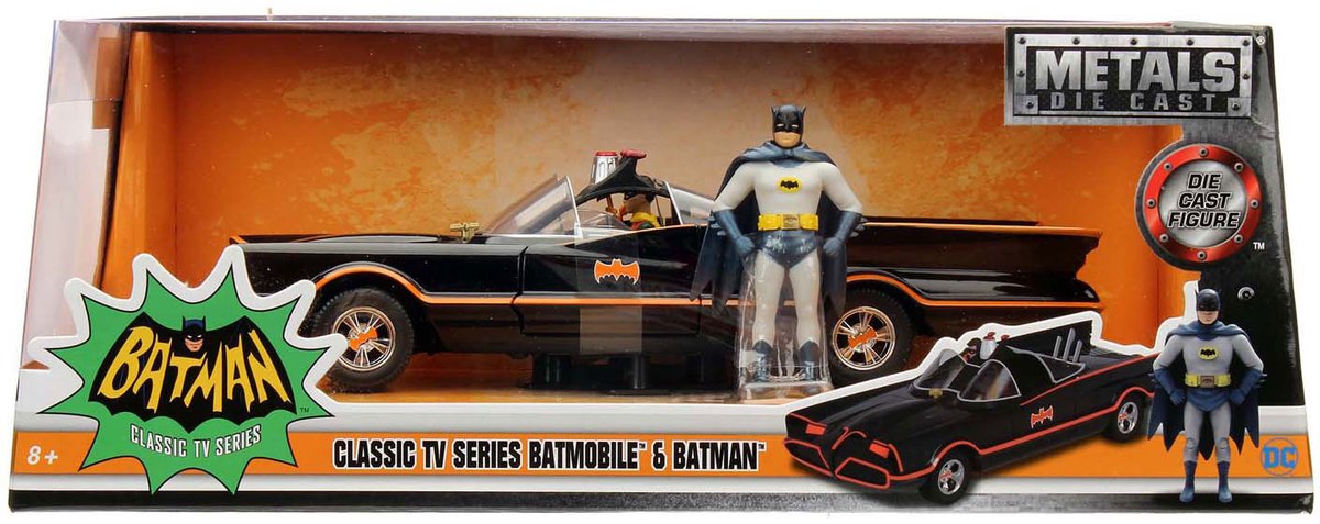 Jada Toys Jada Batman 1966 Classic Batmobile 1:24