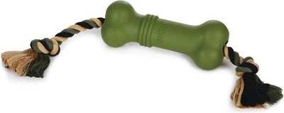 Beeztees sumo fit bone - jouet pour chien - caoutchouc - vert - 20x6x6 cm