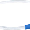 Collier de trixie USB lumière flash lumineuse tpu rechargeable bleu