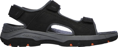 Skechers tresmen - garo sandales pour hommes - noir