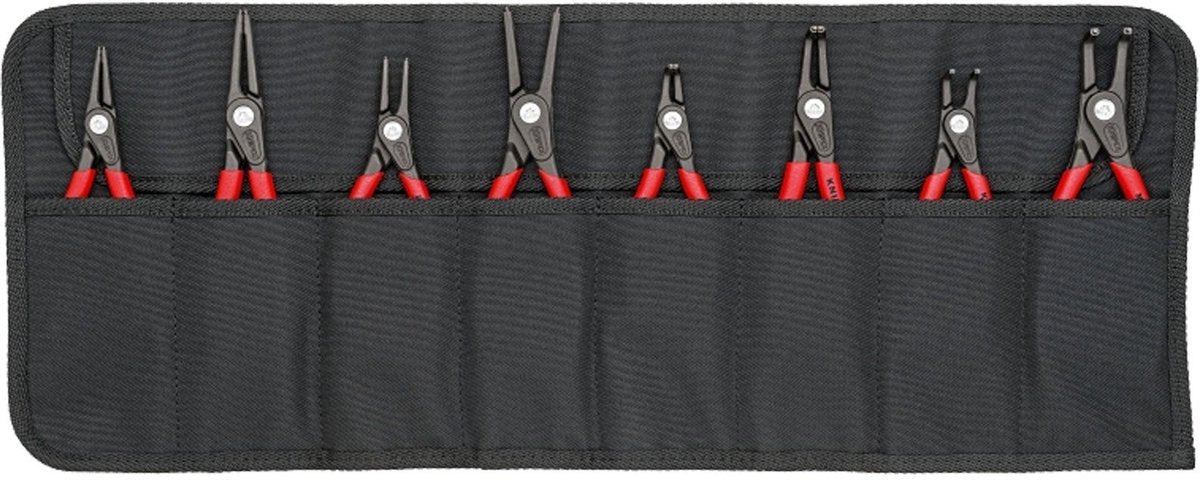 Knipex 00 19 58 v02 jeu de pinces à circlips de précision adapté aux bagues intérieures et extérieures des circlips 12-25 mm, 19-60 mm 10-25