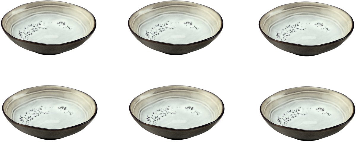 Médard de noblat - shadow nacre - petit bol 12 cm - 6 pièces - grès