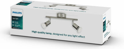 Spot en saillie Philips LED Philips Limali - 2 lumières - nickel