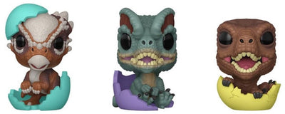 Funko Jurassic Park Pocket Pop! figurine en vinyle oeuf de Pâques pack de 3 dinosaures 4 cm