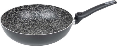 Bo-camp - poêle wok - tourner - poignée de poêle pliante - ø 28 cm