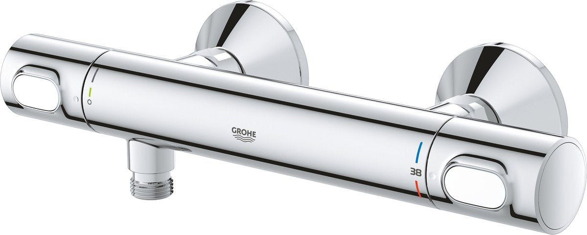 Robinet de douche thermostatique Grohe précision débit - 15 cm - économie d'eau - chrome