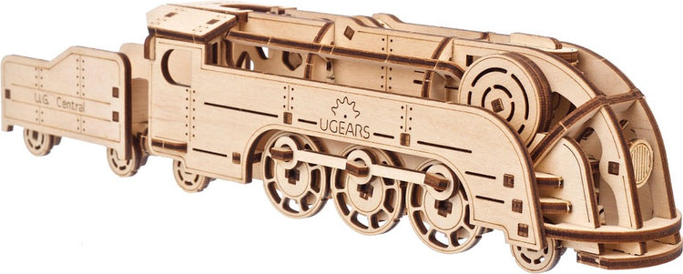 Modèle 3D en bois Ugears - mini locomotive