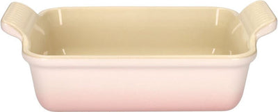 Plat à four Le Creuset 19 cm - 1,1 l - faïence - rose coquillage - rectangle
