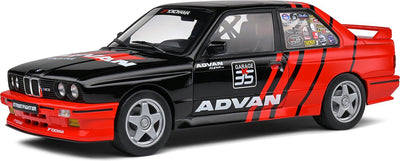 Solido, le modèle moulé sous pression à l'échelle 1:18 de l'équipe BMW Série 3 M30 Advan Rally Drift de 1990. Le fabricant du modèle réduit est . ce modèle est uniquement disponible en ligne