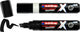Edding 6900 x multimarqueur - lot de 2 noir + blanc - convient à toutes les surfaces - pointe biseautée 2-10 mm - encre végétalienne - en plastique recyclé - produit localement en Allemagne