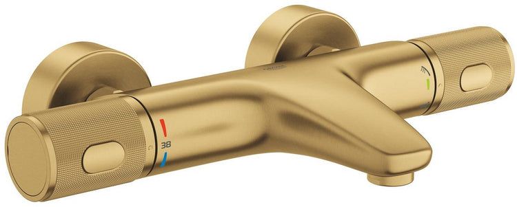 Mitigeur thermostatique de bain Grohe Precision Feel – 150 mm – cooltouch – turbostat – progrip – cool Sunrise brossé