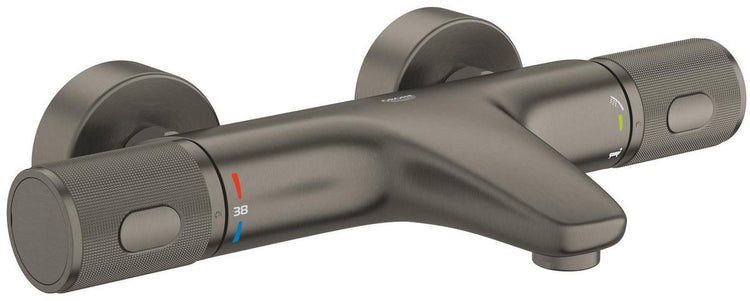 Mitigeur thermostatique pour bain Grohe Precision Feel – 150 mm – cooltouch – turbostat – progrip – graphite dur brossé