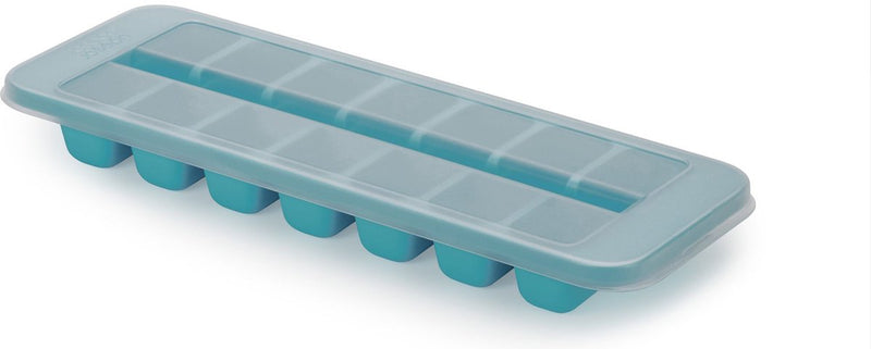 Joseph Joseph moule à glaçons, 11,9 x 33 x 3,6 cm, remplissage facile, pour 14 glaçons, plastique, bleu - | flux