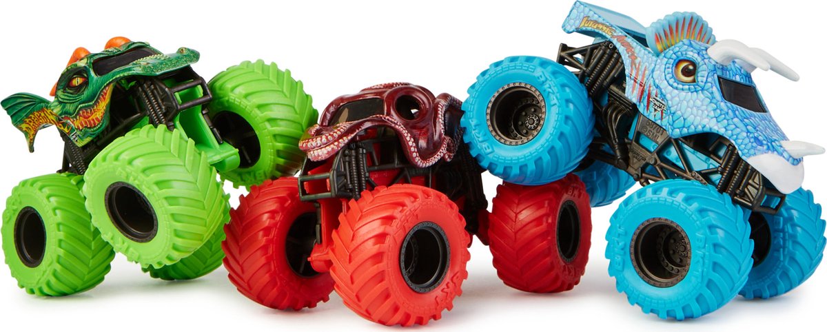 Spinmaster Monster Jam 1:64 Charged Beasts 3 Pack