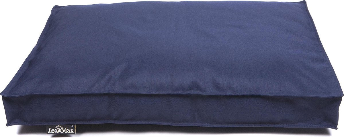 Lex max tous temps - coussin pour chien - lit de parc - 75x50x9cm - bleu foncé
