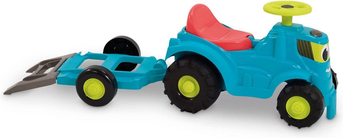 Tracteur écoifier avec remorque et tondeuse à gazon