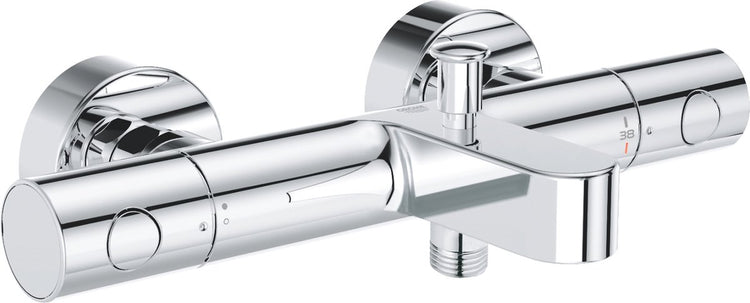 Robinet de bain thermostatique Grohe Precision Get - 15 cm - économie d'eau - raccords inclus - chrome