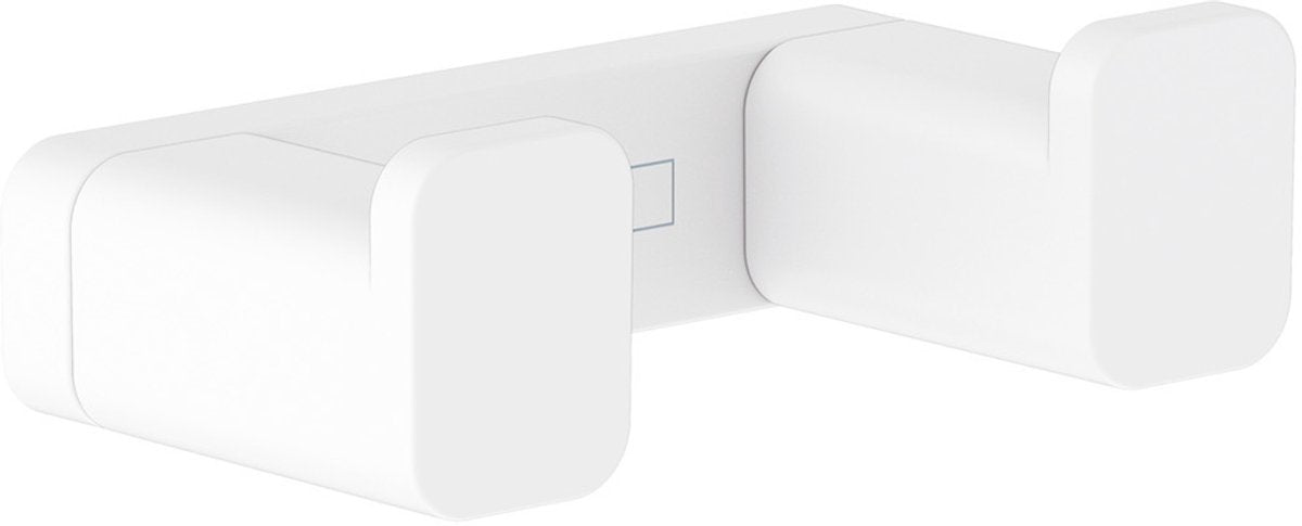 Hansgrohe addtoris porte-serviettes double blanc mat