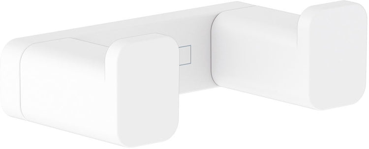 Hansgrohe addtoris porte-serviettes double blanc mat