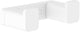 Hansgrohe addtoris porte-serviettes double blanc mat