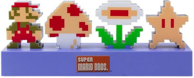 Paladone Super Mario Bros Icons Light – Sous licence officielle Nintendo Sound Reactive Mode, figurine décorative lumineuse Super Mario, accessoires de chambre à coucher, décoration de salle de jeu –