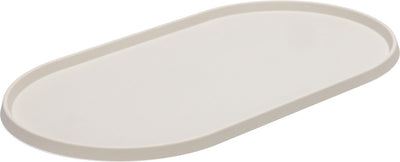 Designed by lotte oona set de table chien chat - set de table bol à nourriture - passe au lave-vaisselle - silicone - beige - 45x25x1,5 cm