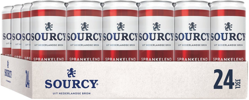 Canette lisse rouge Sourcy (24x 33cl)