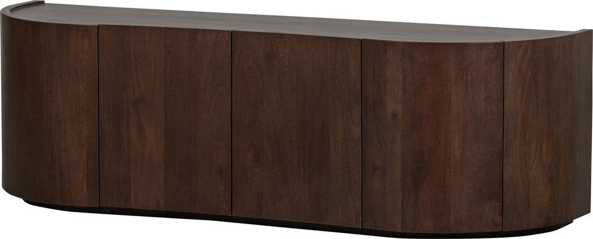 Buffet Woood sense 4 portes - manguier - noyer - 50x160x46