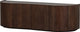 Buffet Woood sense 4 portes - manguier - noyer - 50x160x46