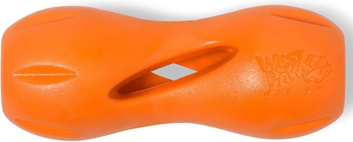 Zogoflex jouet puzzle pour chien qwizl orange taille l 3542