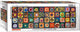Eurographics - étude des couleurs : carrés (développés à partir de l'original) [farbstudy : quadrate (développé à partir de l'original)] - Wassily Kandinsky - 1000 pièces 96×32cm (l×h) - puzzle panorama fine art
