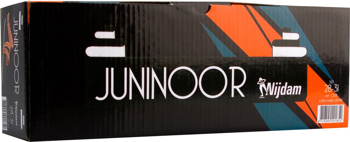 Nijdam junior - noir orange blanc - 32 35