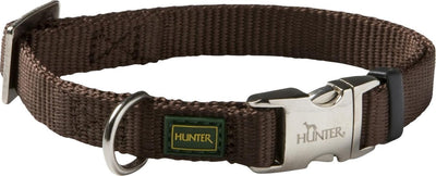 Collier pour chien Hunter vario basic alu-strong - 45-65 cm - nylon - marron