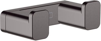Hansgrohe addtoris porte-serviettes double chrome noir brossé